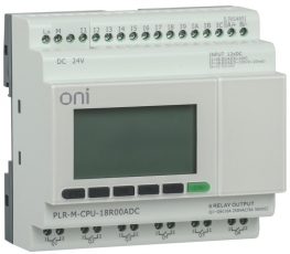 Микро ПЛК PLR-M. CPU DI12/DO06(R) 24В DC ONI | PLR-M-CPU-18R00ADC | ONI