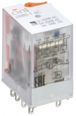 Реле интерфейсное ORM-1 4C 220В AC с LED и тест. кнопкой ONI | ORM-1-4C-AC220V-L-B | ONI