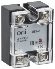 Реле твердотельное OSS-2 40А 380В AC 3-32В DC ONI | OSS-2-3-40-B | ONI
