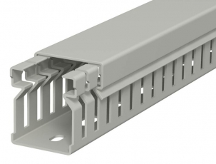 Распределительный кабельный канал LK4 30x25x2000 мм (ПВХ,серый) (LK4 30025) | 6178005 | OBO Bettermann