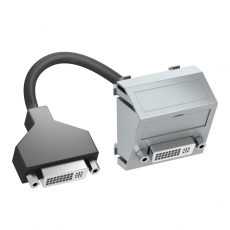 Мультимедийная рамка DVI Modul45 (серебристый) (MTS-DVI F AL1) | 6104772 | OBO Bettermann