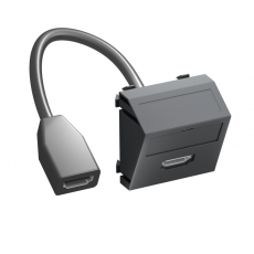 Мультимедийная рамка HDMI Modul45 (черный) (MTS-HD F SWGR1) | 6104841 | OBO Bettermann