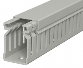 Распределительный кабельный канал LK4 40x25x2000 мм (ПВХ,серый) (LK4 40025) | 6178010 | OBO Bettermann