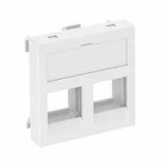 Корпус компьютерной розетки Modul45 тип С (прямой) 45x45 мм (белый) (DTG-02C RW1) | 6119280 | OBO Bettermann