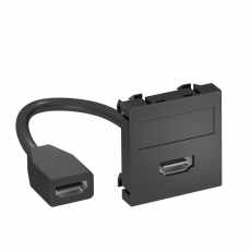 Мультимедийная рамка HDMI Modul45 (черный) (MTG-HD F SWGR1) | 6104829 | OBO Bettermann