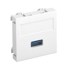 Мультимедийная рамка USB 3.0 A Modul45 (белый) (MTG-U3A S RW1) | 6104874 | OBO Bettermann