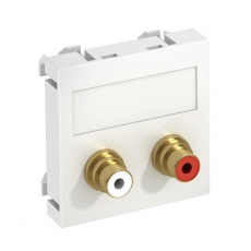 Мультимедийная рамка Audio-Cinch Modul45 (белый) (MTG-2R F RW1) | 6105066 | OBO Bettermann