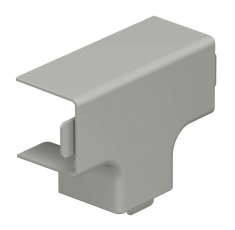 Крышка T-образной секции кабельного канала WDK 25x25 мм (ПВХ,серый) (WDK HT25025GR) | 6158498 | OBO Bettermann