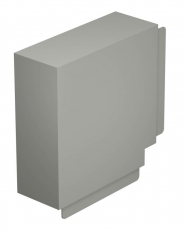 Крышка плоского угла кабельного канала WDK 100x230 мм (ПВХ,серый) (WDK HF100230GR) | 6024653 | OBO Bettermann