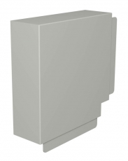 Крышка плоского угла кабельного канала WDK 80x210 мм (ПВХ,серый) (WDK HF80210GR) | 6024629 | OBO Bettermann