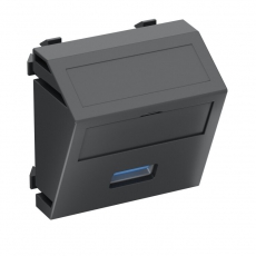 Мультимедийная рамка USB 3.0 A Modul45 (черный) (MTS-U3A S SWGR1) | 6104889 | OBO Bettermann
