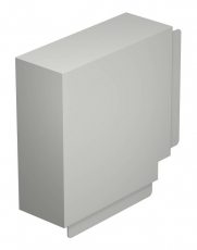 Крышка плоского угла кабельного канала WDK 100x230 мм (ПВХ,светло-серый) (WDK HF100230LGR) | 6183573 | OBO Bettermann