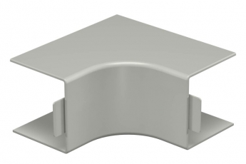Крышка внутреннего угла кабельного канала WDK 60x60 мм (ПВХ,серый) (WDK HI60060GR) | 6022383 | OBO Bettermann