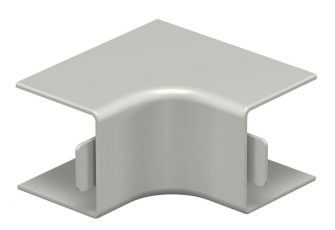 Крышка внутреннего угла кабельного канала WDK 25x25 мм (ПВХ,серый) (WDK HI25025GR) | 6158250 | OBO Bettermann