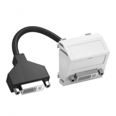 Мультимедийная рамка DVI Modul45 (белый) (MTS-DVI F RW1) | 6104766 | OBO Bettermann