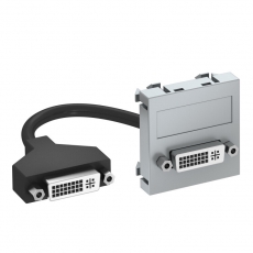 Мультимедийная рамка DVI Modul45 (серебристый) (MTG-DVI F AL1) | 6104760 | OBO Bettermann