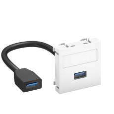 Мультимедийная рамка USB 3.0 A-A Modul45 (белый) (MTG-U3A F RW1) | 6104922 | OBO Bettermann