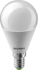 Лампа светодиодная OLL-G45-10-230-2.7K-E14 | 61965 | ОНЛАЙТ