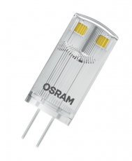 Лампа светодиодная PARATHOM PIN 0, 9W, G4, 12в LEDPPIN10 CL 0, 9W/827 12V G4 FS1 | 4058075811959 | Osram