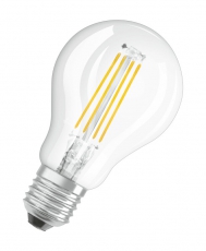 Лампа светодиодная филаментная LED STAR Classic P 5W, прозрачная колба, Е27 LSCLP60 CL 5W/840 230V FILE2710X1RU | 4058075212541 | Osram