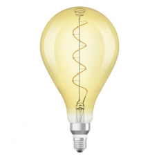 Лампа светодиодная LED, филаментная, золотистая, Vintage 1906 LED CL A160 FIL GOLD 28 non-dim 5W/820 E27 | 4058075091993 | Osram