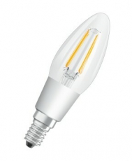 Лампа светодиодная филаментная, 5W, диммируемая, прозрачная, Е14 PARATHOM PRO CL B FIL 40 dim 5W/927 E14 | 4058075134522 | Osram