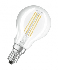 Лампа светодиодная филаментная LED STAR Classic P 6W, прозрачная колба, Е14 LEDSCLP75 6W/840 230V FIL E1410X1RU | 4058075218178 | Osram