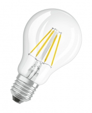 Лампа светодиодная филаментная диммируемая Е27 PARATHOM DIM CL A FIL 40 dim 4 5W/827 E27 | 4058075287303 | Osram