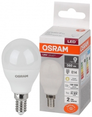 Лампа светодиодная LED Value CL- P 7W/830 230V E14 10X1 | 4058075579620 | OSRAM