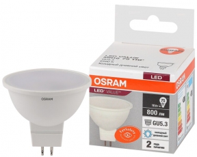 Лампа светодиодная LED Value MR16 10W/865 230V GU5.3 10X1 | 4058075582934 | OSRAM