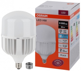 Лампа светодиодная промышленная LED HW 80W/865 230V E27/E40 8X1 8000Лм | 4058075576957 | OSRAM