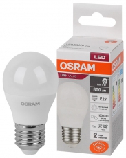 Лампа светодиодная LED Value CL- P 10W/840 230V E27 10X1 | 4058075579927 | OSRAM