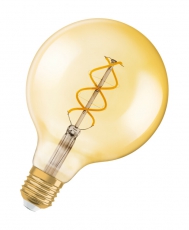 Лампа светодиодная LED, Vintage 1906 LED dim CL GLOBE125 FIL GOLD 25 dim 4, 5W/820 E27 | 4058075270008 | Osram