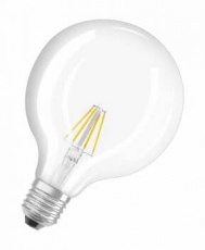 Лампа светодиодная LED Retrofit CLASSIC GLOBE125 40 CL 4 W/2700K E27 | 4052899972384 | OSRAM