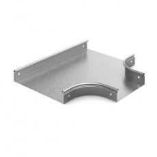 Переход Т-образный плавный 300х200х50, толщ. 0,7 мм, Сендзимир цинк | ПТП-300х200х50-0,7-СЦ | Ostec