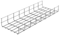 Проволочный лоток 300х85х3000, толщ. 5,0 мм, нерж. AISI 304 | ПЛМ-300х85х3000-5,0-Н304 | OSTEC