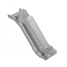 Поворот вертикальный регулируемый 150х80, толщ. 1,0 мм, Сендзимир цинк | ПВР-150х80-1,0-СЦ | Ostec