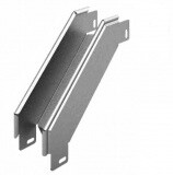 Угловой соединитель внешний к лотку УЛ 150х100, толщ. 1,0 мм, гор. цинк | УСВР90-150х100-1,0-ГЦ | Ostec