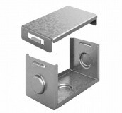 Система защиты стыка IP44 для лотка 400х100, Сендзимир цинк | СЗСЛ-400х100-СЦ | Ostec