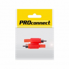 Разъём аудио, RCA пайка, красный, (2шт.) (пакет) | 14-0403-8 | PROconnect