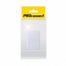 Розетка телефонная на стену, 1 вход 6Р-4С (RJ-11) (пакет) PROconnect | 03-0001-9 | PROconnect