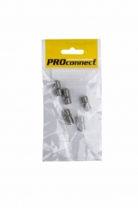 Переходник антенный, (гнездо F - гнездо F), бочка, (5шт.) (пакет) PROconnect | 05-4201-6-9 | PROconnect