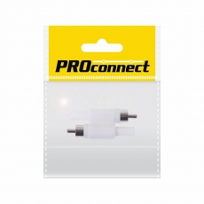 Разъём аудио, RCA пайка, белый, (2шт.) (пакет) PROconnect | 14-0401-8 | PROconnect