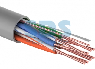 Кабель UTP PROconnect 4PR 24AWG, CU (медь), CAT5E, 100 МГц, PVC, серый, бухта 100 м | 01-0052-100 | PROconnect