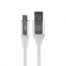 USB кабель micro USB, белый SOFT TOUCH 1 метр | 18-7029 | REXANT