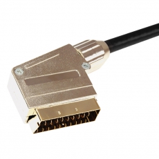 Шнур SCART - SCART (21 Pin), длина 5 метров (GOLD-мeталл) 3464 | 17-1116 | REXANT