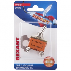 Тумблер 250V 15А (4c) ON-OFF двухполюсный (KN-201) (в упак. 1шт.) | 06-0326-B | REXANT