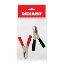 Зажим крокодил, длина 98 мм, ток 50A, (2шт.) (пакет) | 16-0018-9 | REXANT