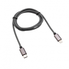 Кабель REXANT Type-C-Lightning PD, 1 м, графит, нейлон |18-7054 | REXANT