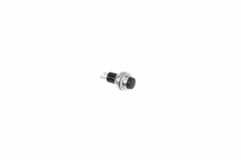 Выключатель-кнопка металл 220V 2А (2с) (ON)-OFF ?10.2 черная Mini | 36-3330 | REXANT